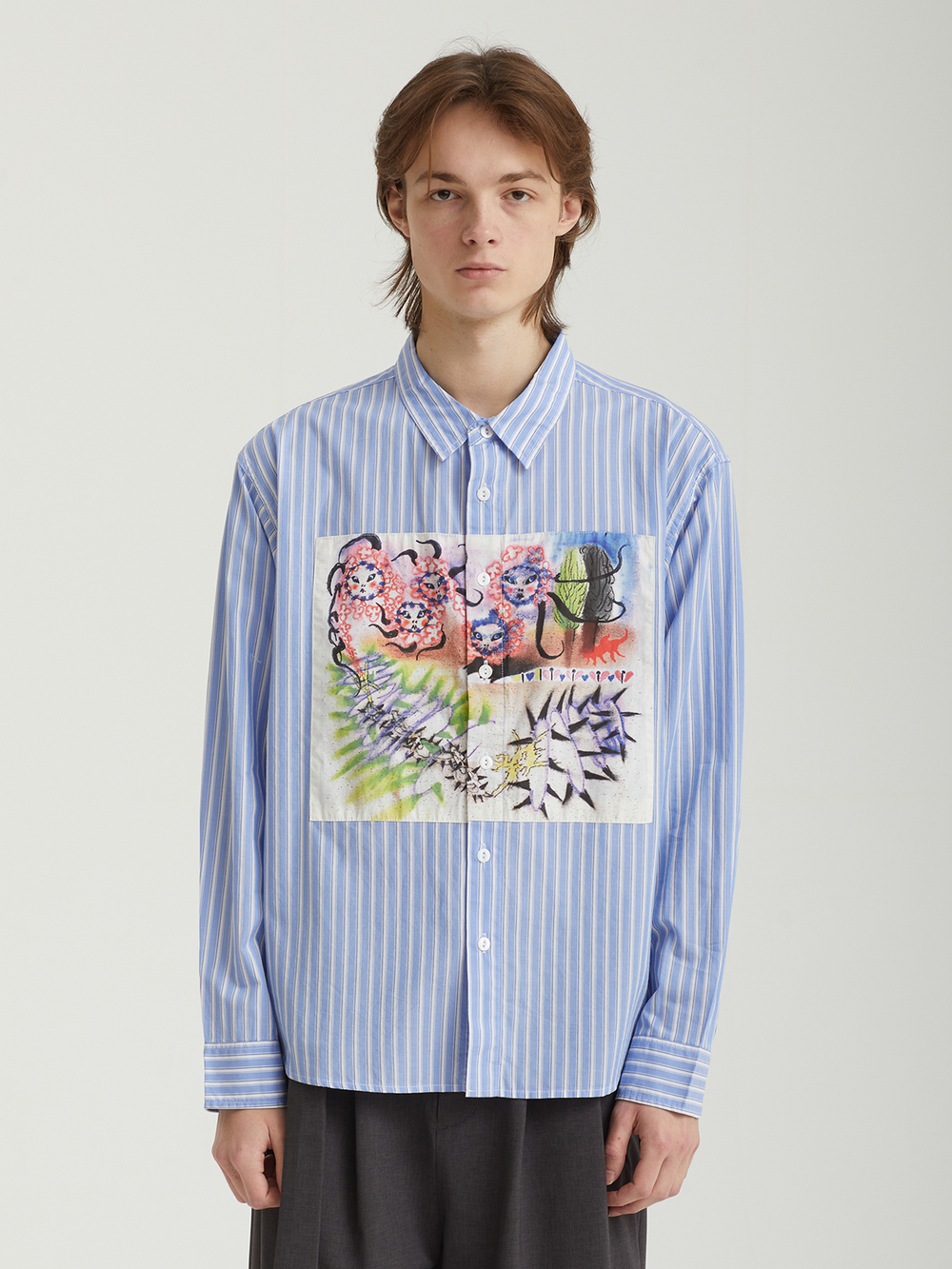 Мужская Рубашка Omer Striped