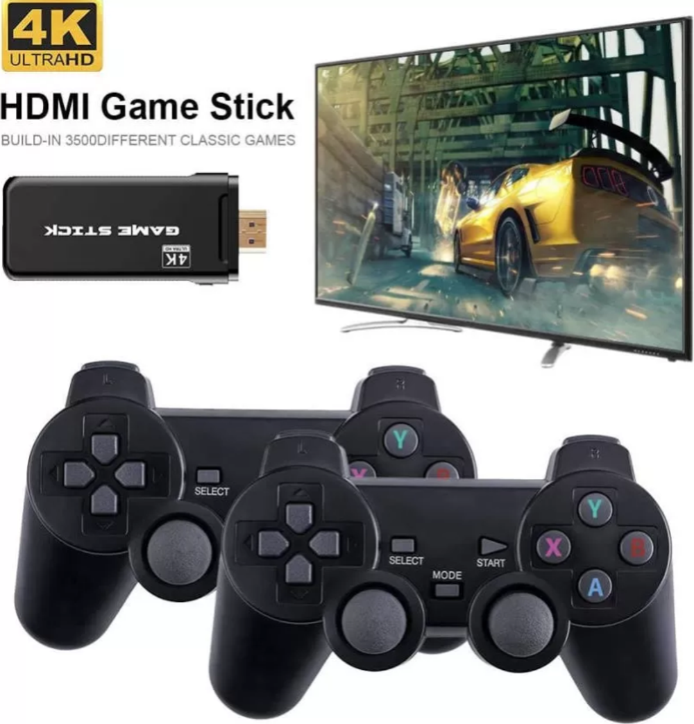 Игровая приставка Game Stick Lite U8, 64 Gb, 10000 игр, 4K PS1, Dendy, Sega, Nintendo