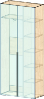 Модульная система "Мегаполис" графит софт