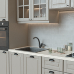 Смеситель для кухни 35k MIXLINE ML15-032GR высокий излив б/отв боковая п/гайку (без подводки) ГРАФИТ