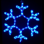Снежинка светодиодная d-40 см. Синяя IP65