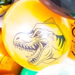 Шар (12''/30 см) Эра Динозавров, Ассорти, пастель, 2 ст, 25 шт.