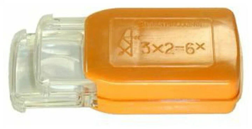 Лупа складная ЛПС-453 3x/6x, 24х24 мм, перламутровая