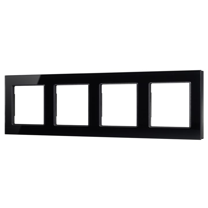 Рамка стеклянная FRM-GLARE-GS-4-BK Arlight 043803