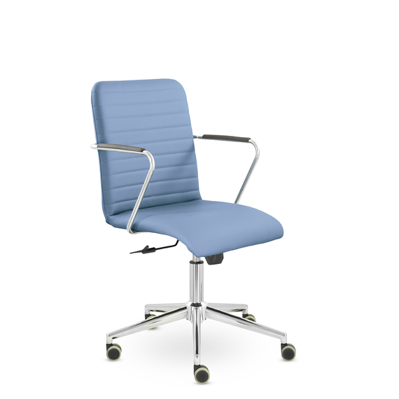 Кресло Честер GTР TG хром Ср S-0420 (светло-голубой)