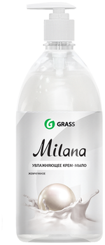 МЫЛО-КРЕМ GRASS MILANA ЖИДК ЖЕМЧУЖН 1Л