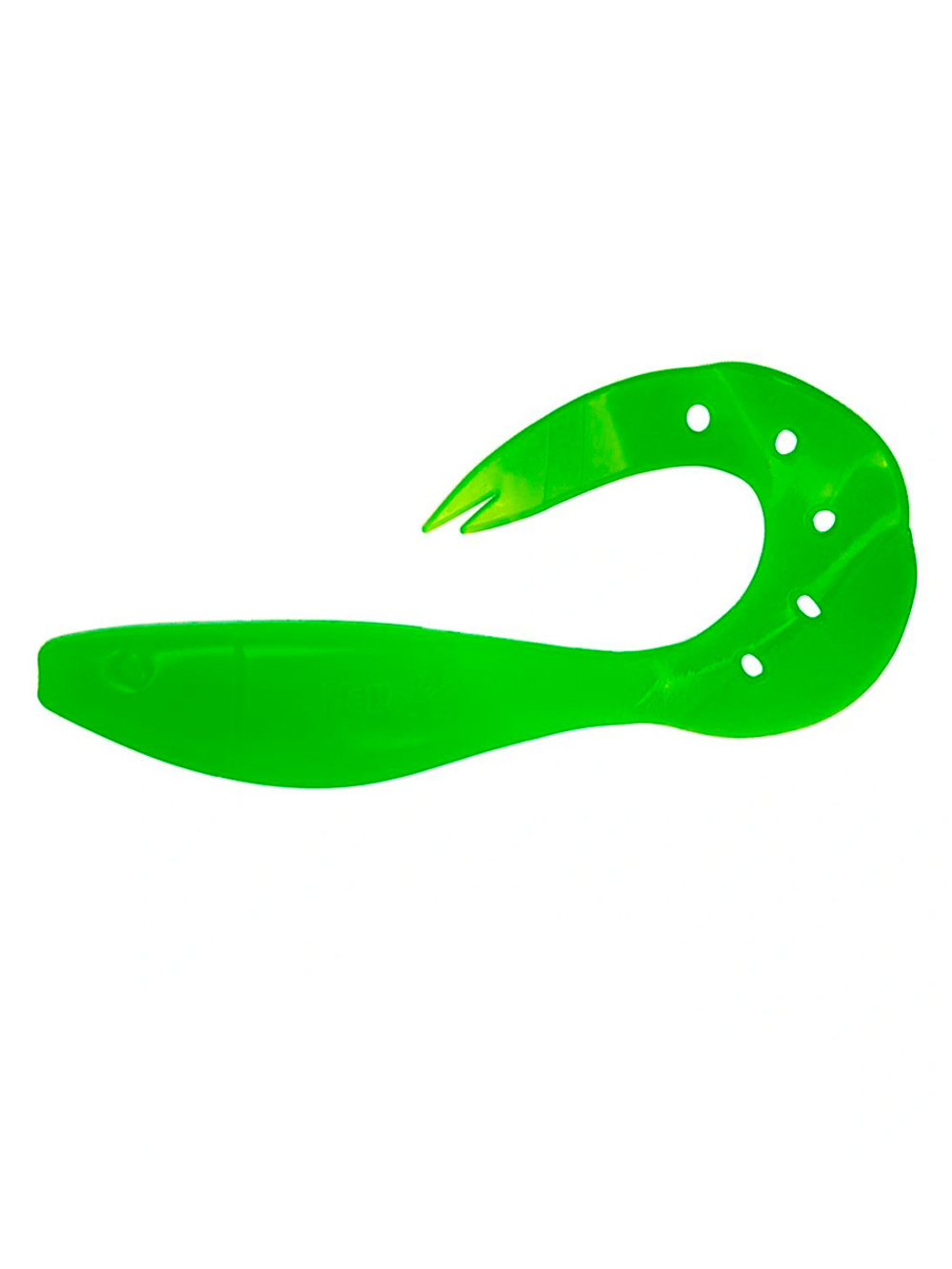 Твистер несъедобный Helios Kasandra 4"29/10,9см Lime 100шт. (HS-34-008-N)