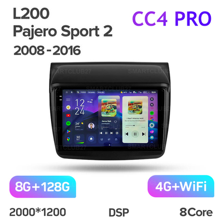 Teyes CC4 Pro 9" для Mitsubishi Pajero Sport 2008-2016