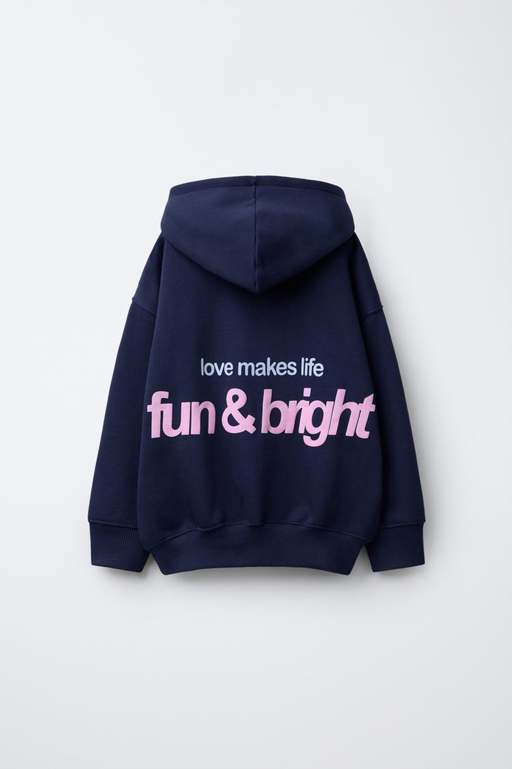 ZARA ХУДИ С КАПЮШОНОМ, ЗВЕЗДОЙ И ЗАКЛЕПКАМИ, СИНИЙ