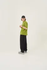 Футболка Called a Garment Stone shapes золотая оливка