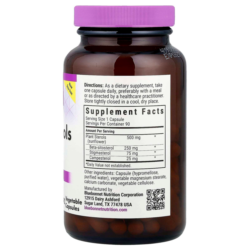 Bluebonnet Nutrition, Растительные стеролы, 90 растительных капсул