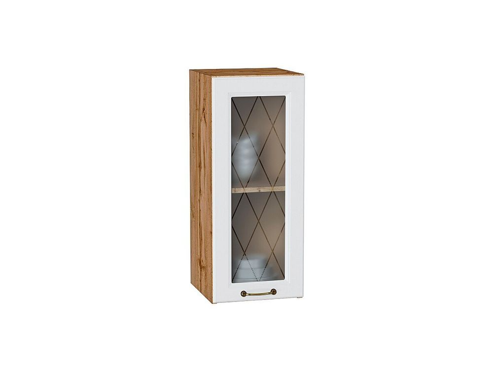 Шкаф верхний с 1-ой остекленной дверцей Ницца