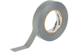 Изолента ПВХ KRANZ 0,13х15 мм, 25 м, серая KR-09-2108