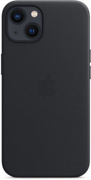 Чехол Apple Leather Case with MagSafe for iPhone 13 mini, «тёмная ночь»