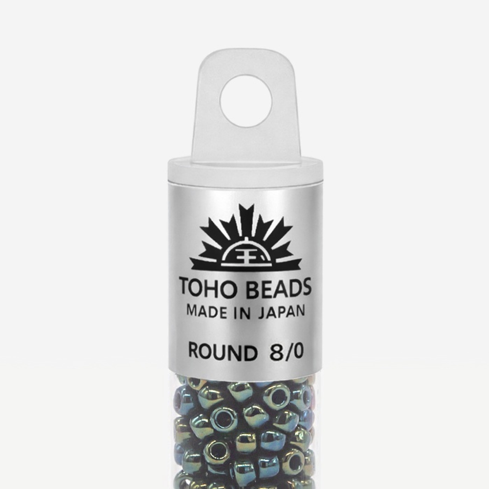 Японский бисер TOHO Round 8/0 (№84), металлизированный, непрозрачный глянцевый