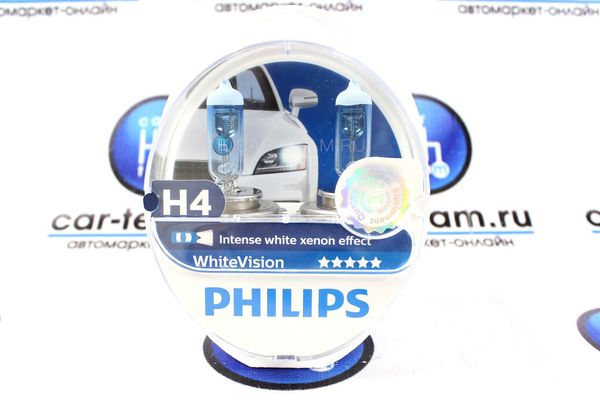 Автолампа "Philips" H4 55W-12V 12342WHVSM