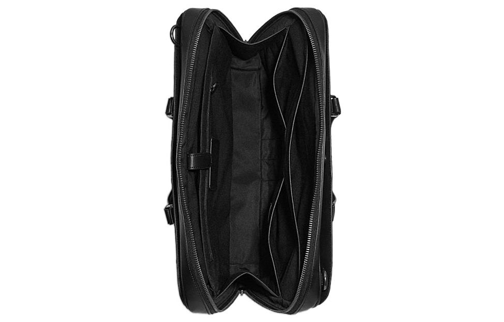 COACH Graham Calfskin Briefcase, Shoulder Bag Large Men"s Black