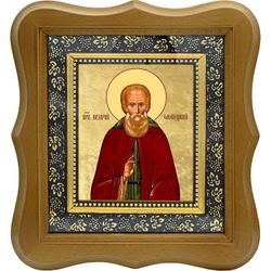 Назарий Олонецкий Преподобный. Икона на холсте.