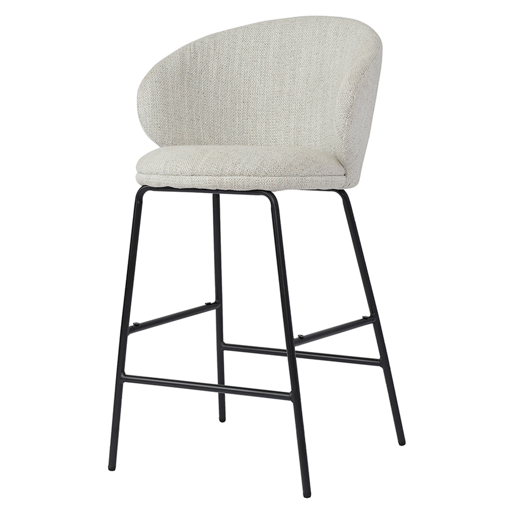 Стул полубарный comfy, рогожка, топленое молоко