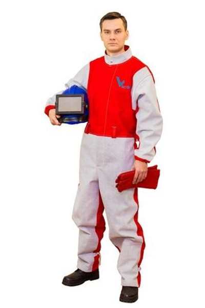 Комбинезон пескоструйщика Вектор профессиональный с перчатками, Россия