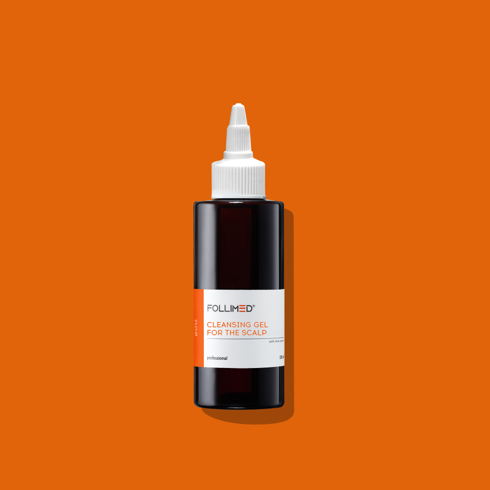 Очищающий гель с AHA-кислотами для кожи головы товарного знака ФОЛЛИМЕД