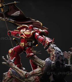 Фигурка, Космодесант Ультрамарин, Warhammer 40 000, высота композиции 21 см