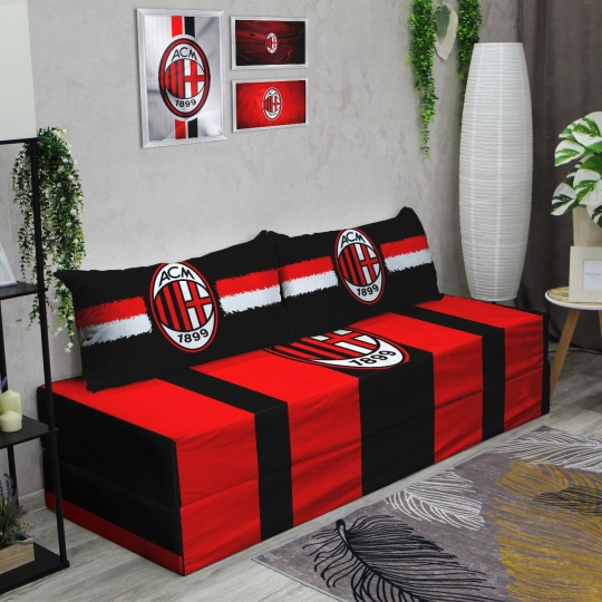 Бескаркасный диван кровать раскладной "AC Milan - Милан"