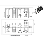 Уличный тренажер №8, комплекс с тренажерами 5600*2350*2000 мм.
