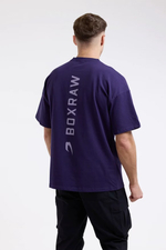 Футболка BOXRAW Lineal Oversized фиолетовая