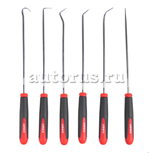 Набор крючков для демонтажа сальников и уплотнительных колец 6пр. удлиненные ARNEZI R7700176