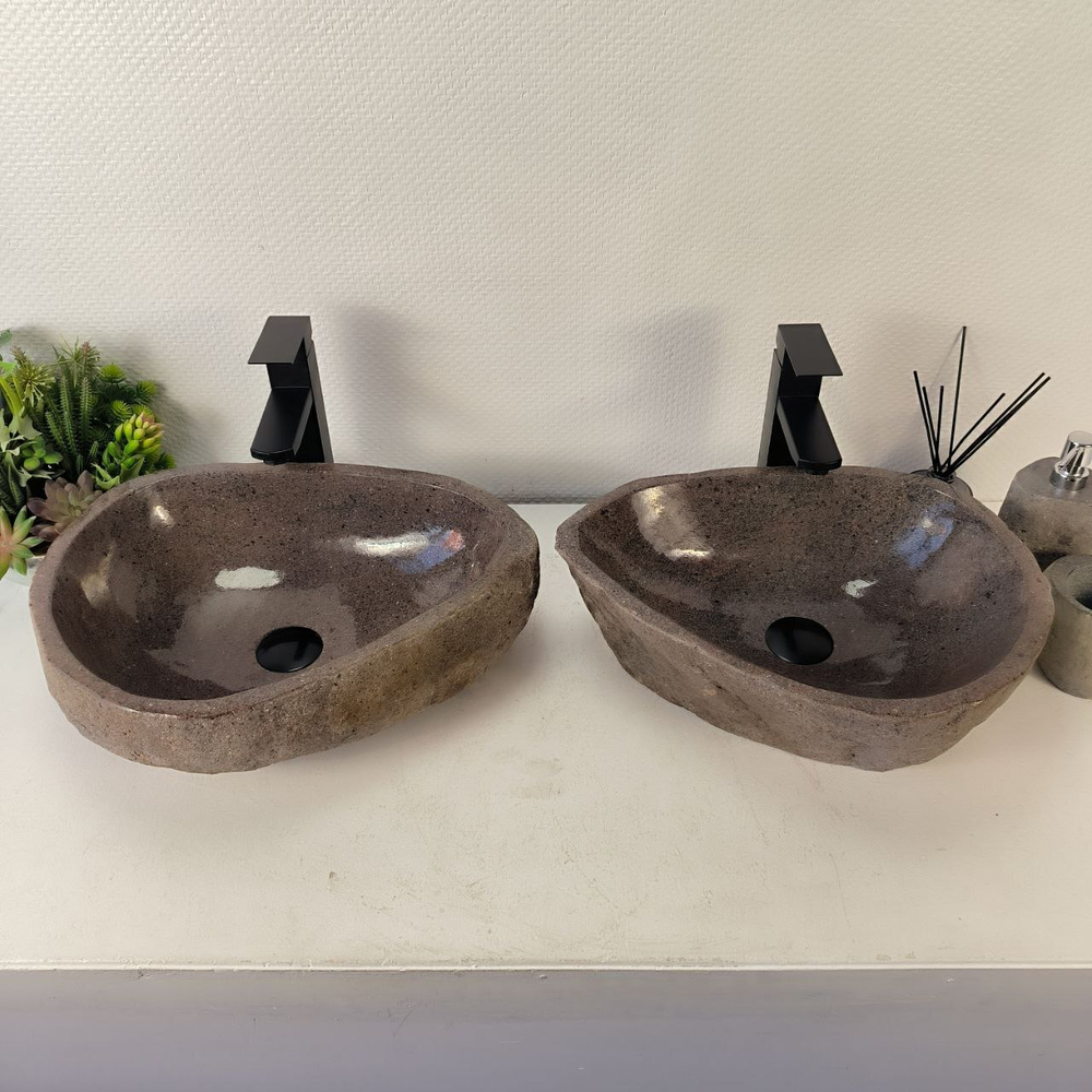 Раковина из речного камня ПАРА! RS-65336 46*36*15 0865