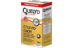 Клей обойный Quelyd стеклообои, 55 кв.м., 0.4 кг