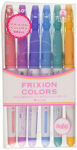 Стираемые маркеры Pilot FriXion Colors (6 шт. — набор №2)