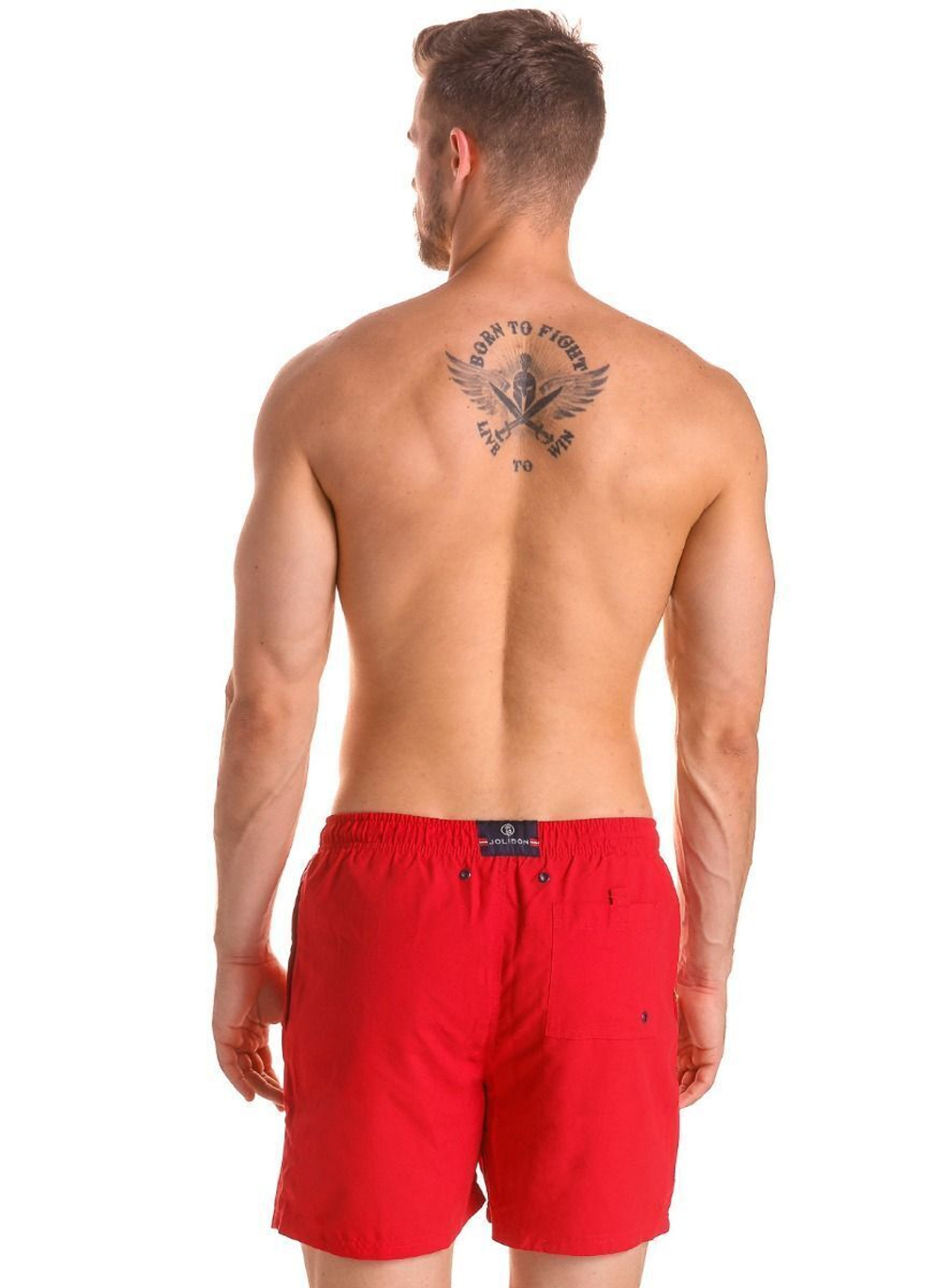 Мужские плавки-шорты с поясом на резинке (Размер: M) (Цвет: темно-синий)