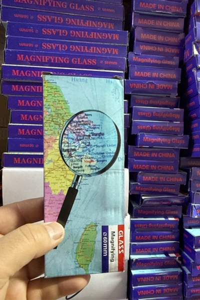 Лупа металлическая оправа 60 мм