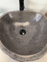 Раковина из речного камня RS-65996 48х46х15 из натурального камня