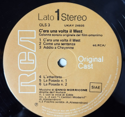 Винтажная виниловая пластинка LP Ennio Morricone CEra Una Volta Il West (Italy 1975)