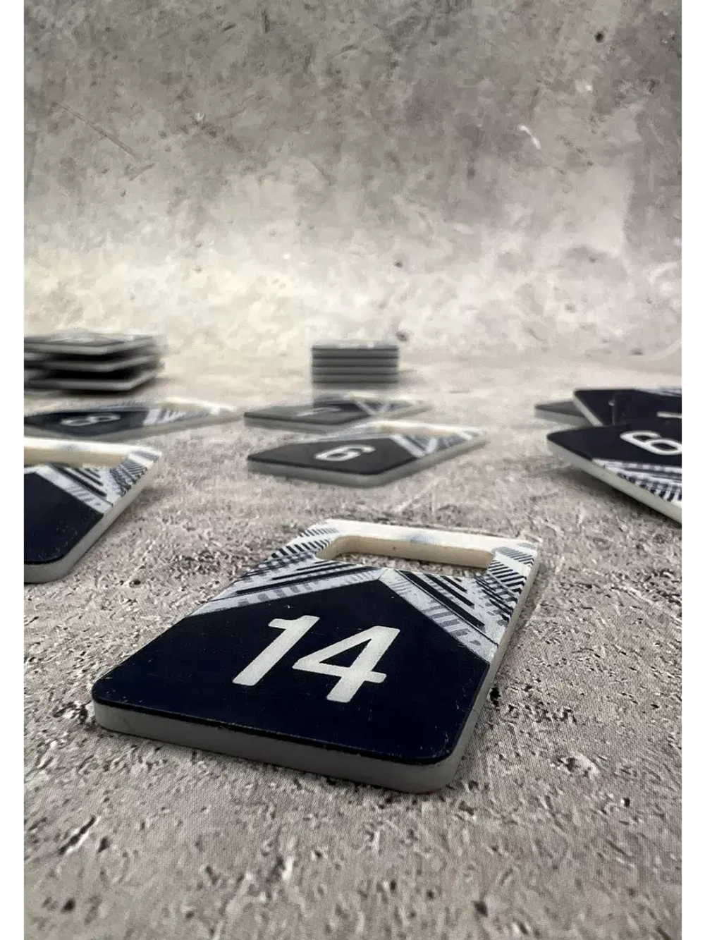 Номерки для ключей акрил 3х5 см