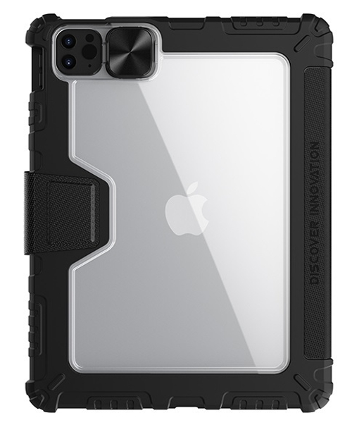 Чехол книжка от Nillkin для iPad Air 11 2024-, 10.9 с 2020-, Air 4, Air 5, Pro 11 2020-, серия Bumper Pro, с защитной шторкой для камеры