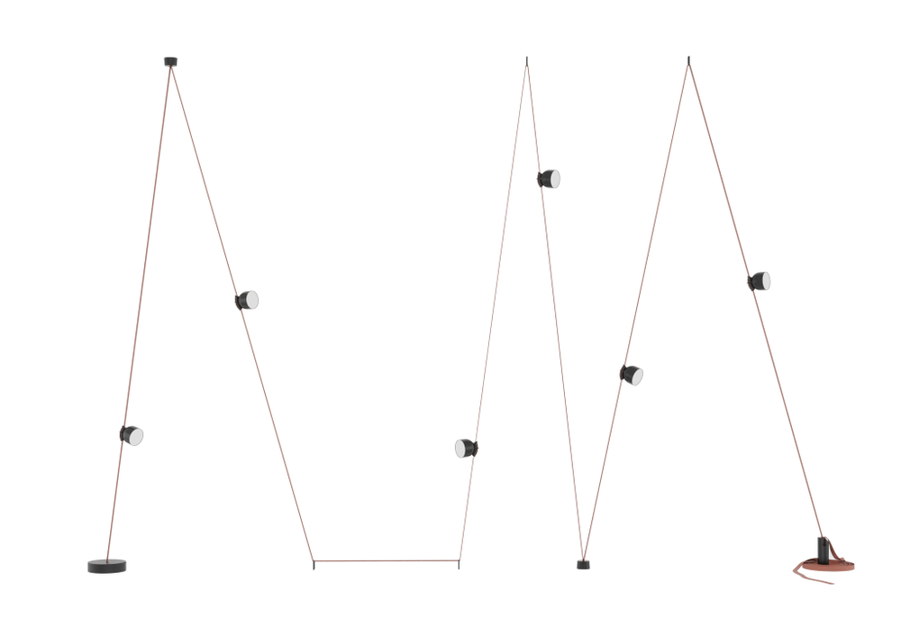 Светильник для Sling System,  INVERS,  12Вт,  D100xH107 мм,  черный