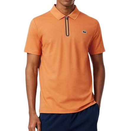 Теннисное поло Lacoste Ultra Dry Stretch Jacquard Tennis - orange