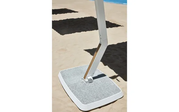 Зонт профессиональный Wing 3х3 м, тик, тортора. База и светильник в комплекте