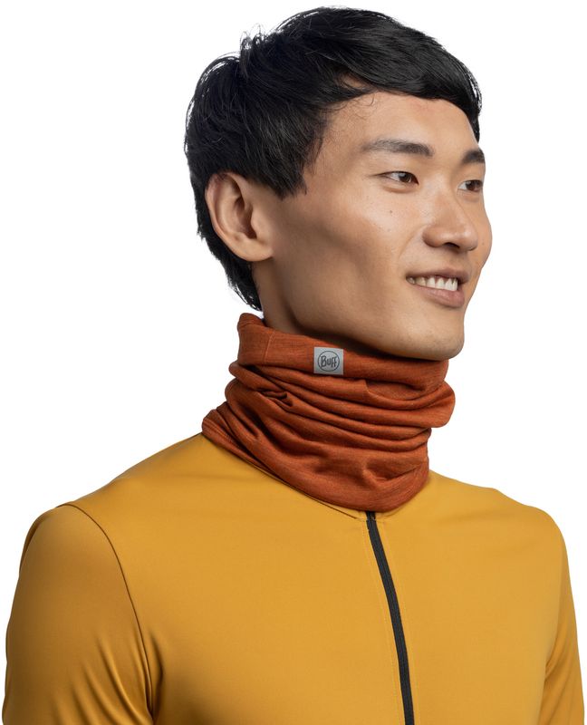 Шерстяной шарф-труба Buff Merino Lightweight Solid Cinnamon Фото 2