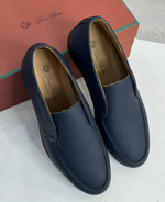 Лоферы Loro Piana с меховой стелькой