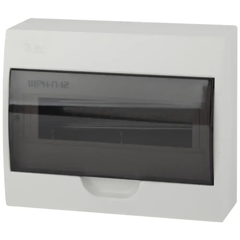 Щит распределительный навесной ЭРА ЩРН-П-12 SIMPLE пластиковый на 12 модулей / Щиток квартирный с дверцей IP41, 258х198х95 мм, белый