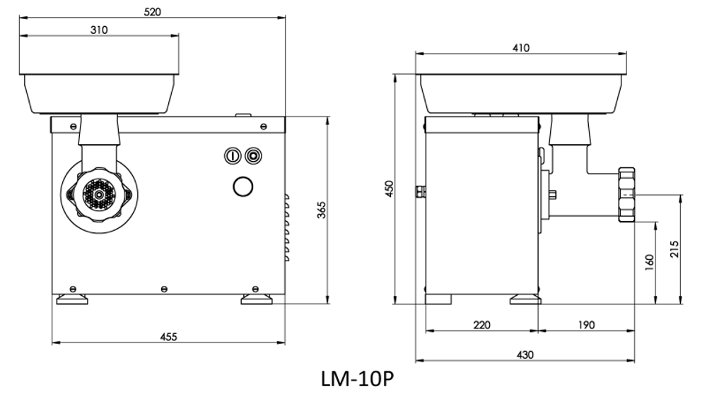 Промышленная мясорубка Koneteollisuus Oy (KT) LM-10P