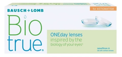 Однодневные мультифокальные контактные линзы Biotrue ONEday for Astigmatism (уп. 30 линз)
