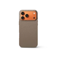 Чехол для iPhone 17 - Зернистая кожа - бежевый