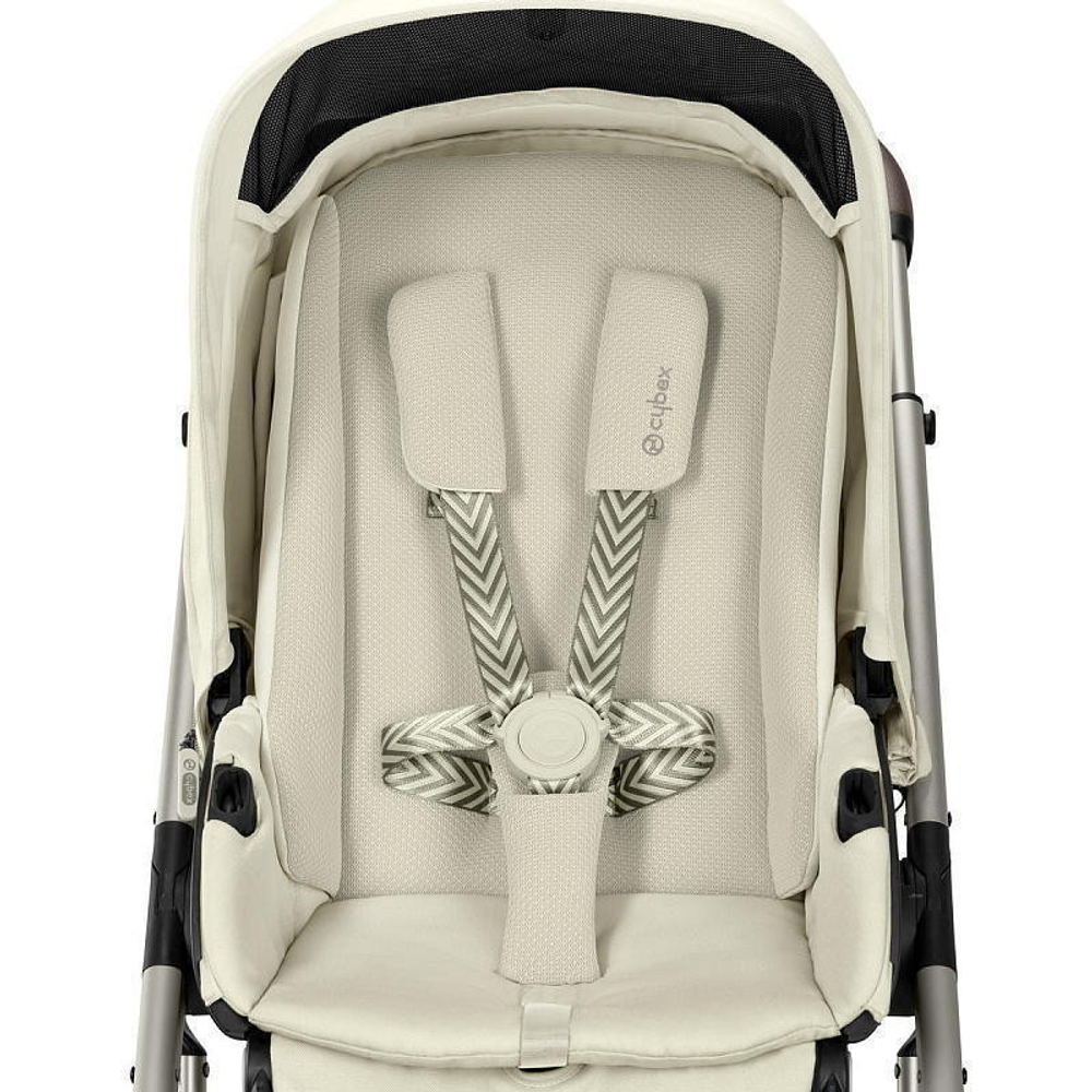 Коляска Cybex Talos S Lux TPE complete Cloud T Sepia Black Plus 3 в 1 Seashell Beige с дождевиками