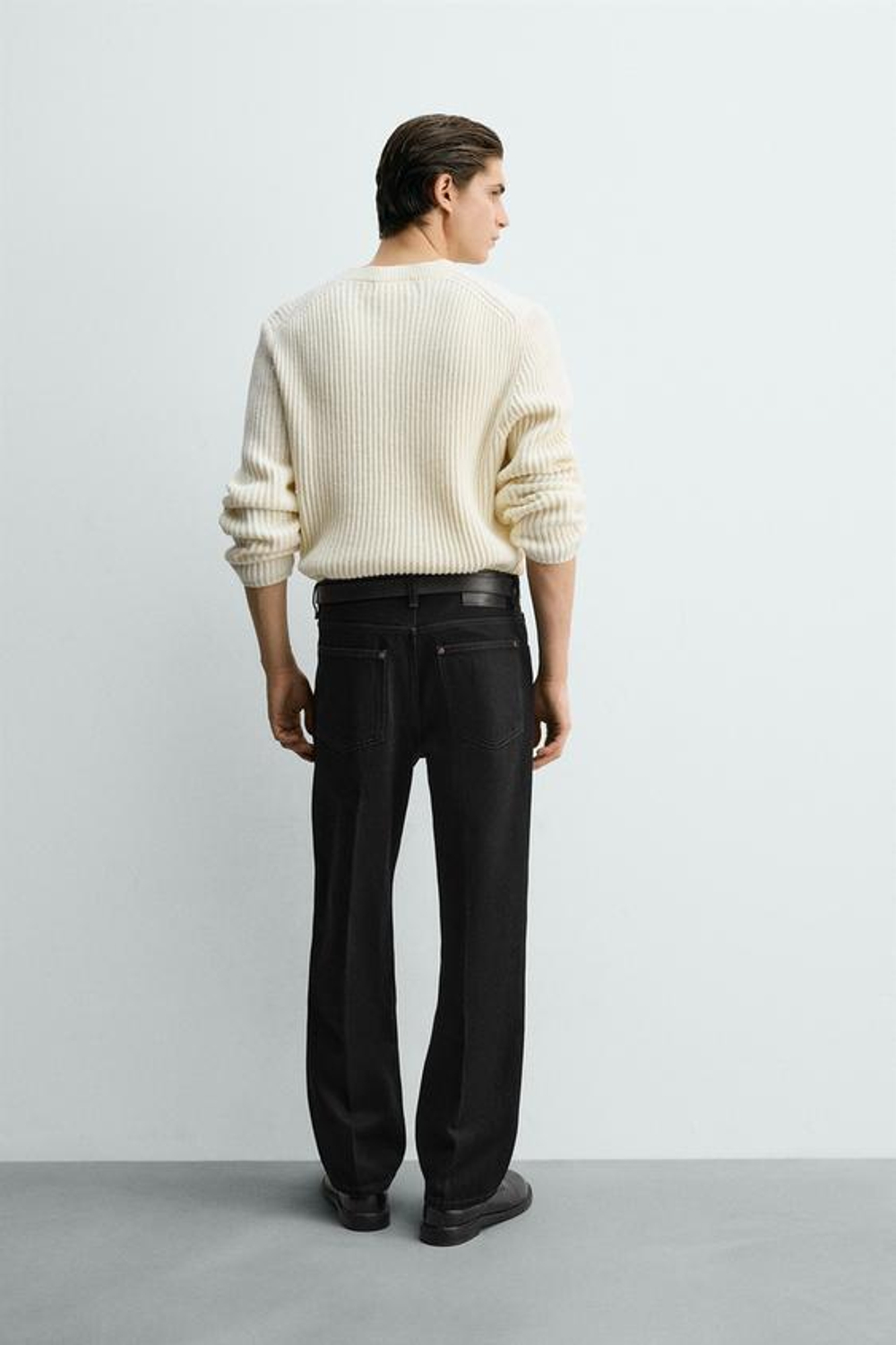 ZARA ДЖИНСЫ STRAIGHT FIT, УГОЛЬНЫЙ